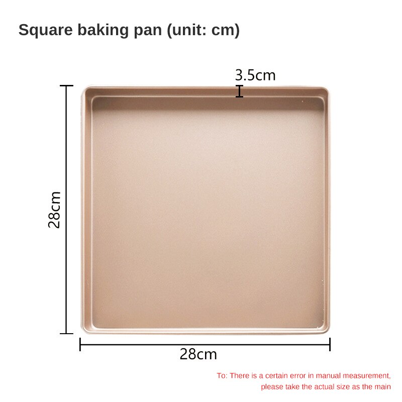 Rectangular Baking Tray Nonstick Carbon Steel Baking Pan Cake