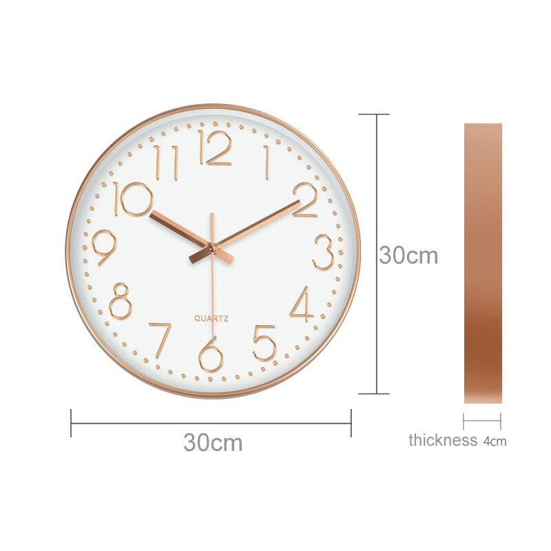 Nordic Style Wall Clock 12 Inch