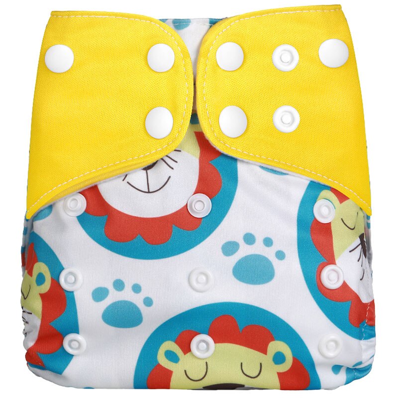 Pack of 5 - Reusable Cloth Diaper Adjustable Baby Nappies Washable Fit 3-15 kg