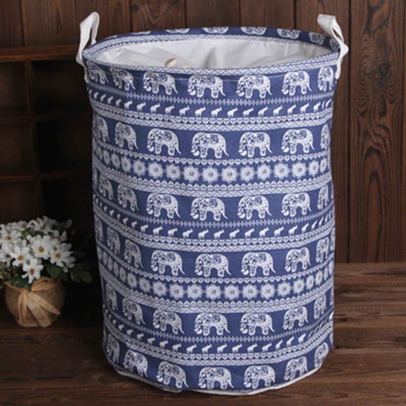 Folding Laundry Basket Storage Bucket Organizer