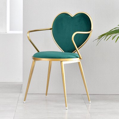 Heart-Shaped Nordic Creative Dining Chair