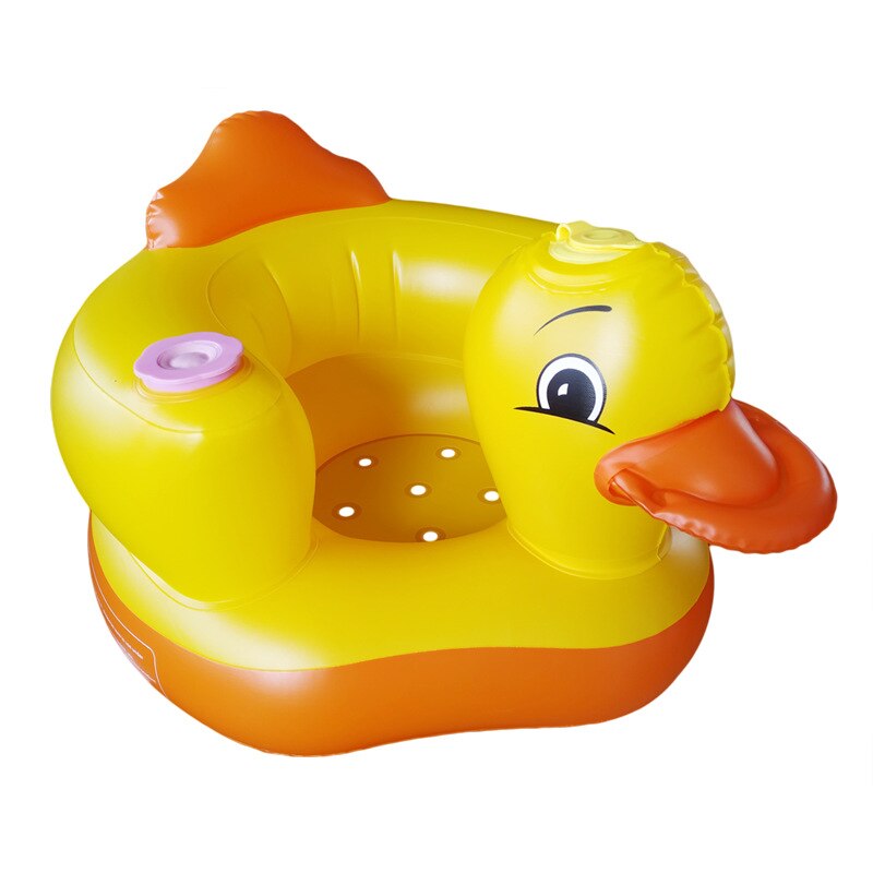 Baby Chair Seat Inflatable PVC Sofa Yellow Duck
