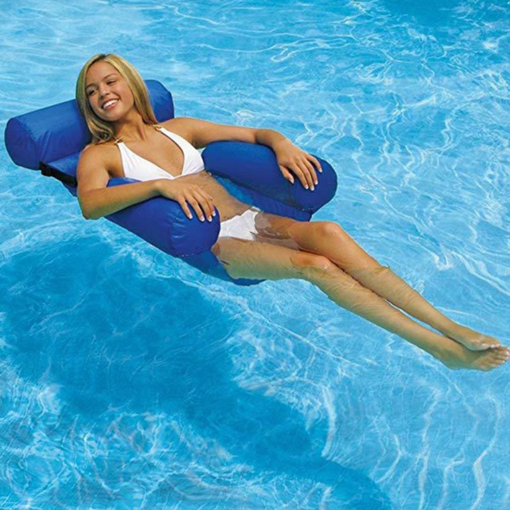 Outdoor Folding Water Hammock Recliner Inflatable Floating Swimming Mattress