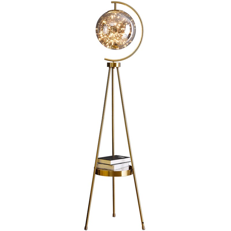 Floor Lamp for Living Room with Glass Ball