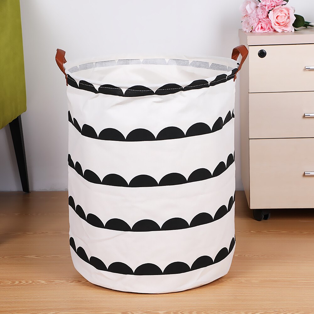 Folding Laundry Basket Storage Bucket Organizer