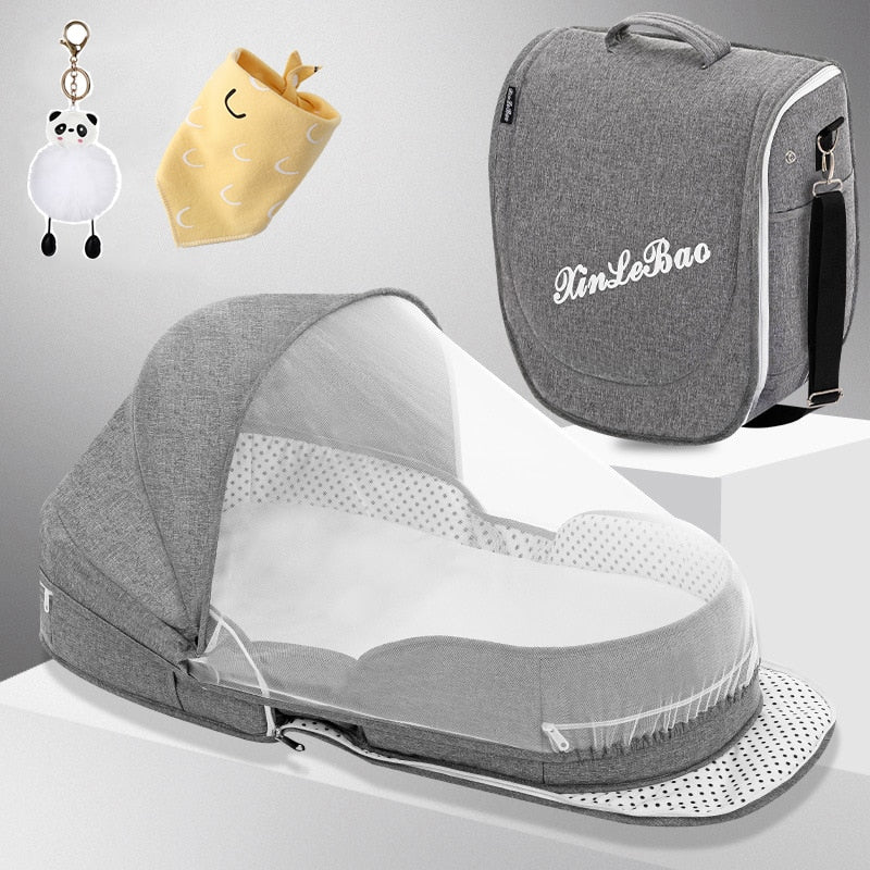 Breathable Portable Sleeping Baby Bed Crib Mosquito Nest For Newborns