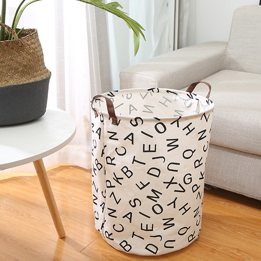 Folding Laundry Basket Storage Bucket Organizer