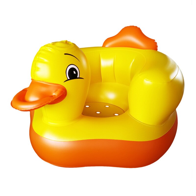 Baby Chair Seat Inflatable PVC Sofa Yellow Duck