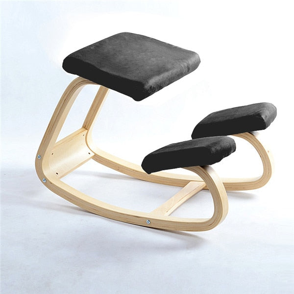 Ergonomic Kneeling Chair Stool Rocking Wooden