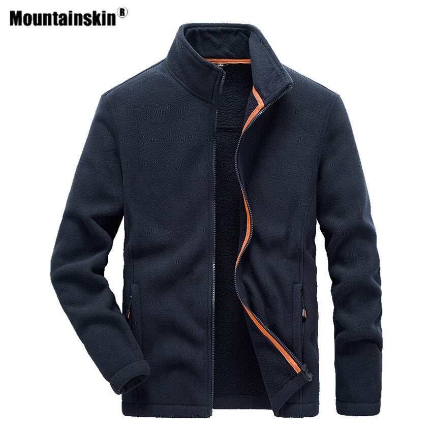 Mountain Men's Hiking Fleece Jackets Thermal Windproof
