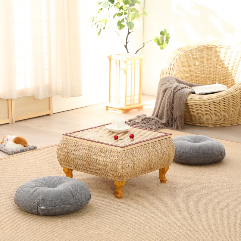 Japanese Rattan Coffee Table
