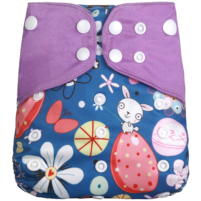 Pack of 5 - Reusable Cloth Diaper Adjustable Baby Nappies Washable Fit 3-15 kg