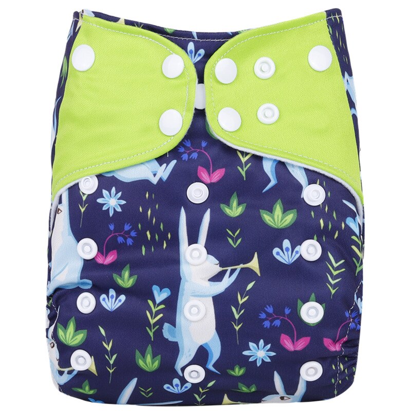 Pack of 5 - Reusable Cloth Diaper Adjustable Baby Nappies Washable Fit 3-15 kg