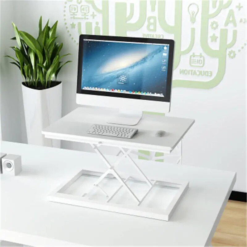 Foldable Computer Standing Desk - Converter Height Adjustable Sit Stand Up Desk