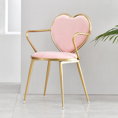 Heart-Shaped Nordic Creative Dining Chair