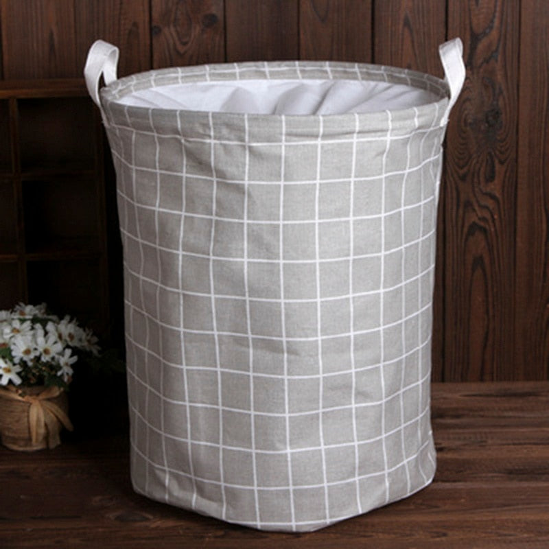 Folding Laundry Basket Storage Bucket Organizer
