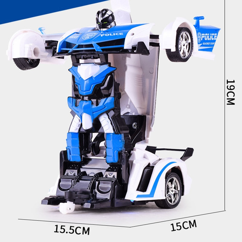 LED Light RC Car Transformation Robot Remote Control