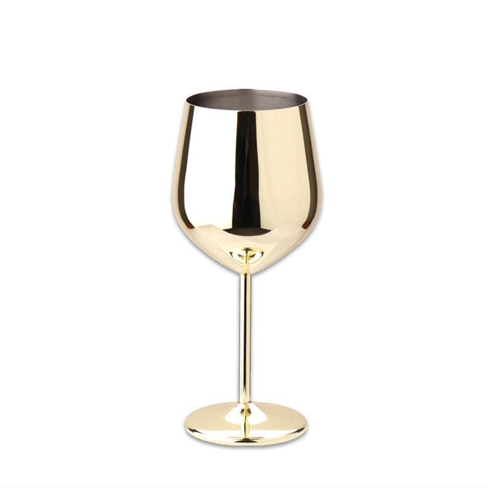 Stainless Steel Single Layer Goblet Wine Glass