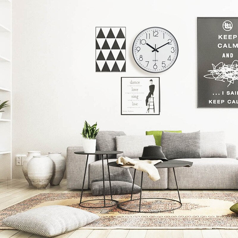 Nordic Style Wall Clock 12 Inch