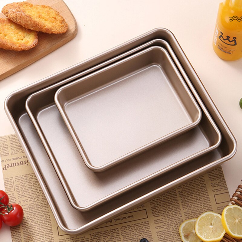 Rectangular Baking Tray Nonstick Carbon Steel Baking Pan Cake