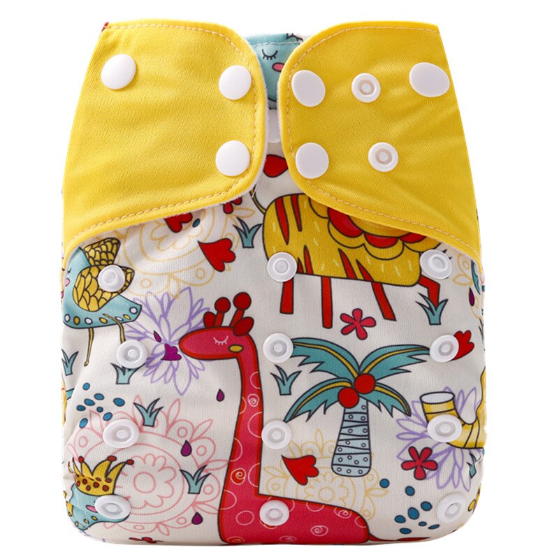 Pack of 5 - Reusable Cloth Diaper Adjustable Baby Nappies Washable Fit 3-15 kg