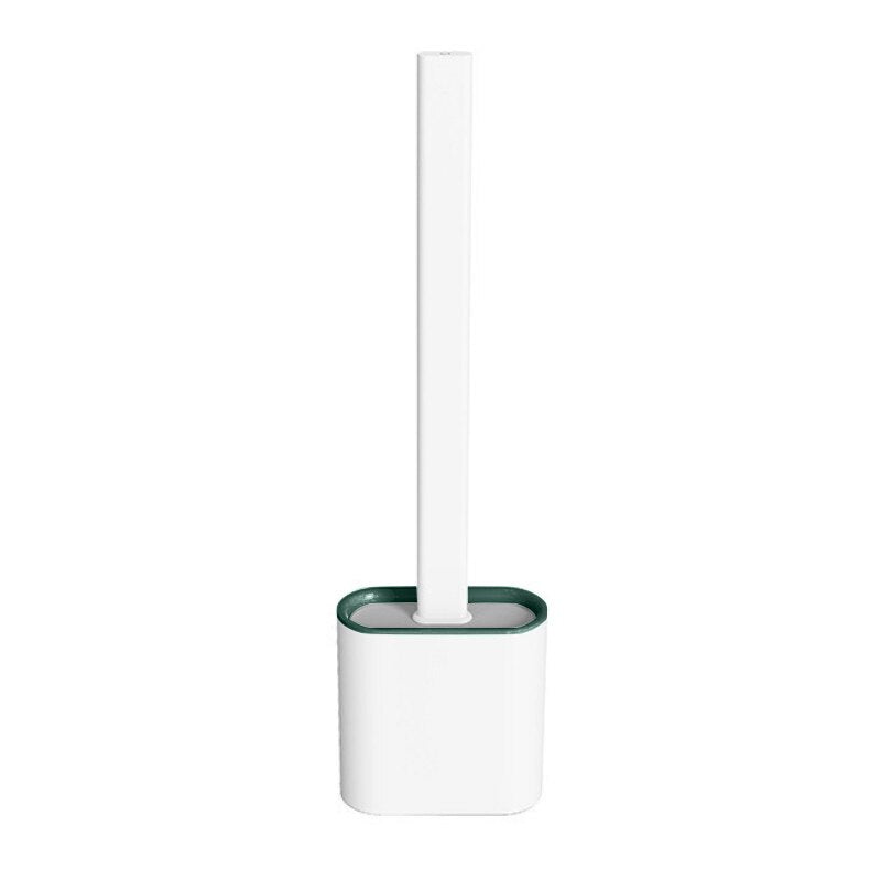 Silicone Wc Toilet Brush Flat Head Flexible Soft Bristles