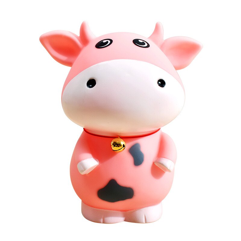 Piggy Bank for Kids - Animal Cow Money Box Safe