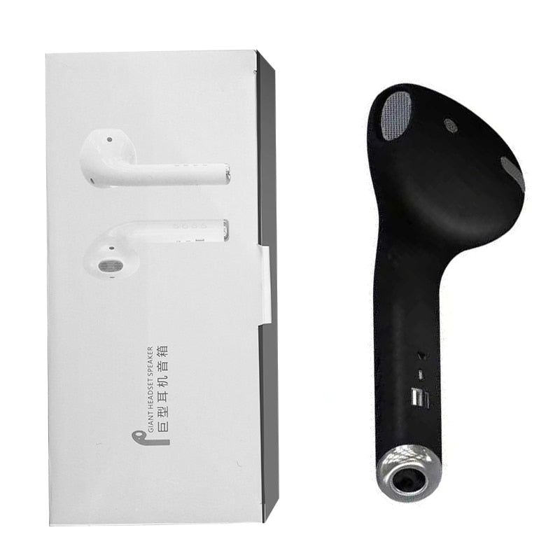 Giant Portable Headset Bluetooth Speaker with FM Radio Mic TF Card AUX Cable