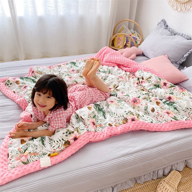 Kids Blanket Winter Unicorn Children Bedding Mink Wool Blanket For Sofa