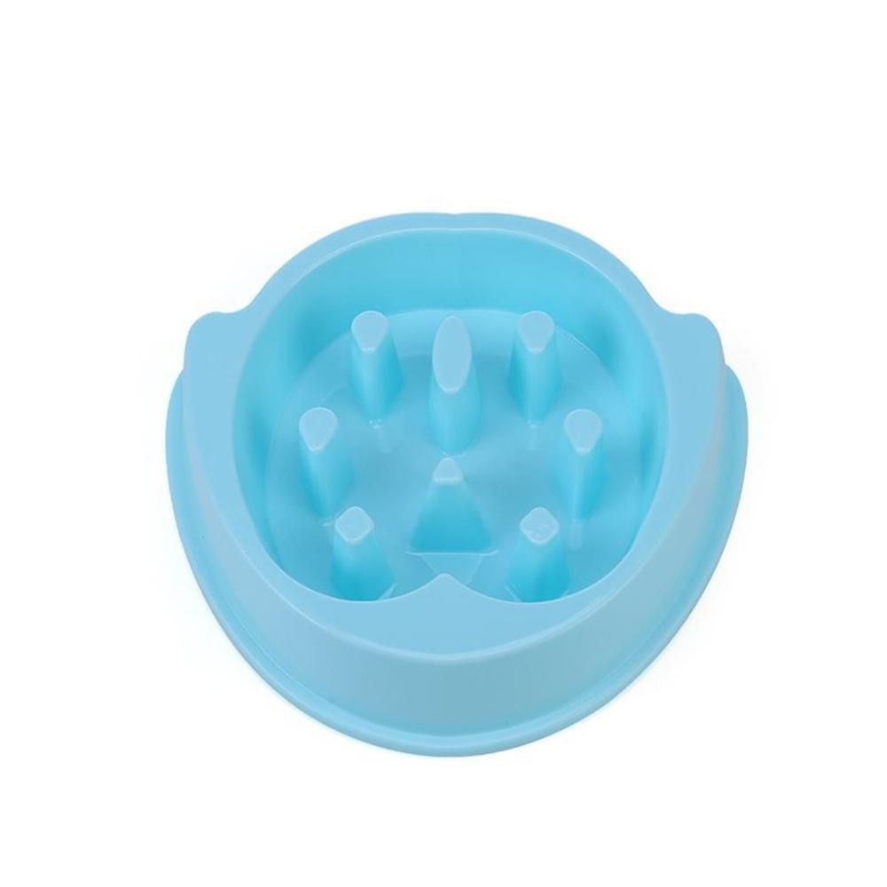 Pet Dog Feeding Food Bowls Puppy Slow Eating Feeder