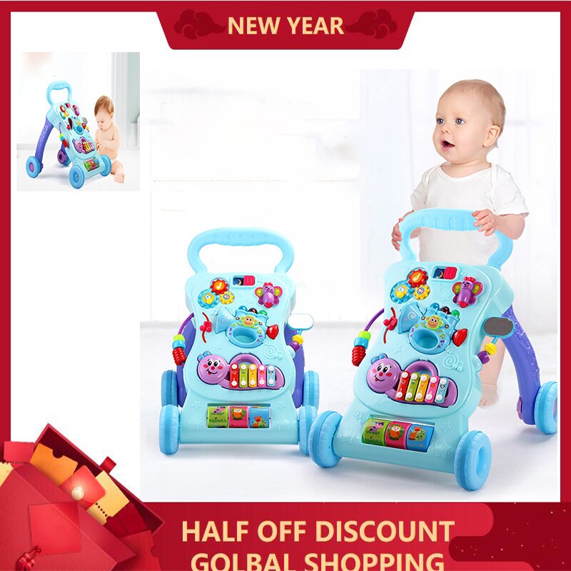 Baby Walker Anti-Rollover With Music