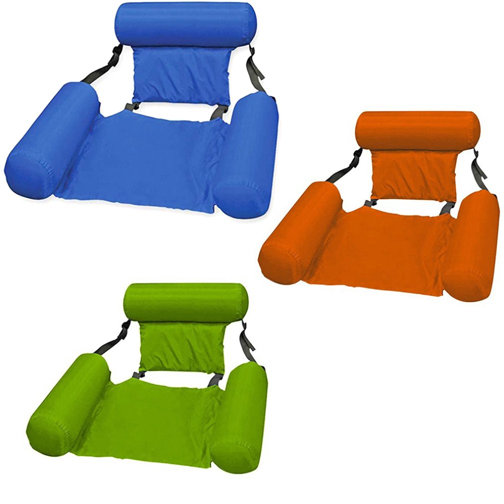 Outdoor Folding Water Hammock Recliner Inflatable Floating Swimming Mattress