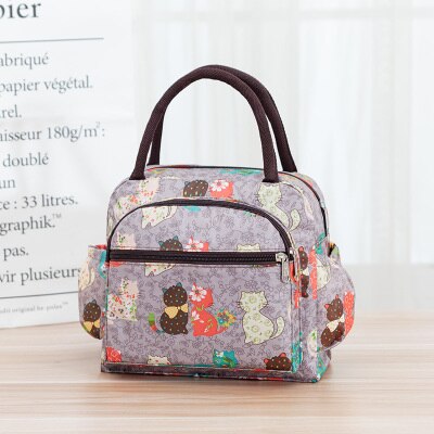 Portable Lunch Bag Thermal Insulated Tote Cooler Bag