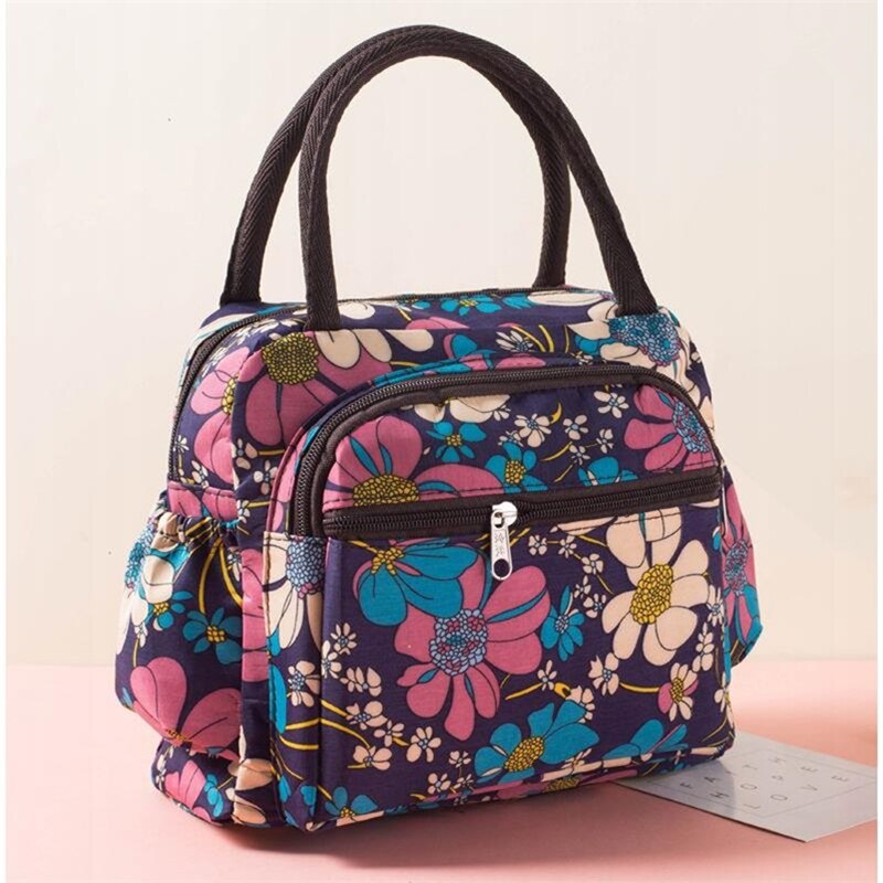 Portable Lunch Bag Thermal Insulated Tote Cooler Bag
