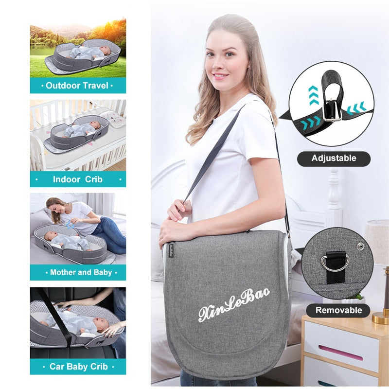 Breathable Portable Sleeping Baby Bed Crib Mosquito Nest For Newborns