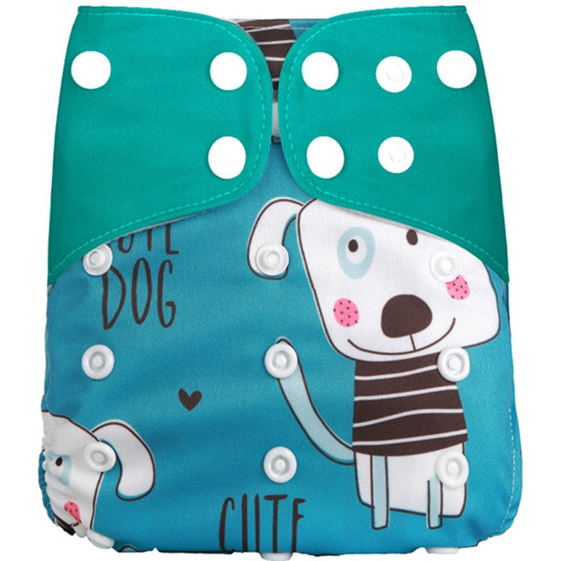 Pack of 5 - Reusable Cloth Diaper Adjustable Baby Nappies Washable Fit 3-15 kg