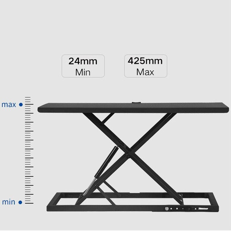 Teds High Quality Pneumatic Lifting Laptop Computer Table Metal