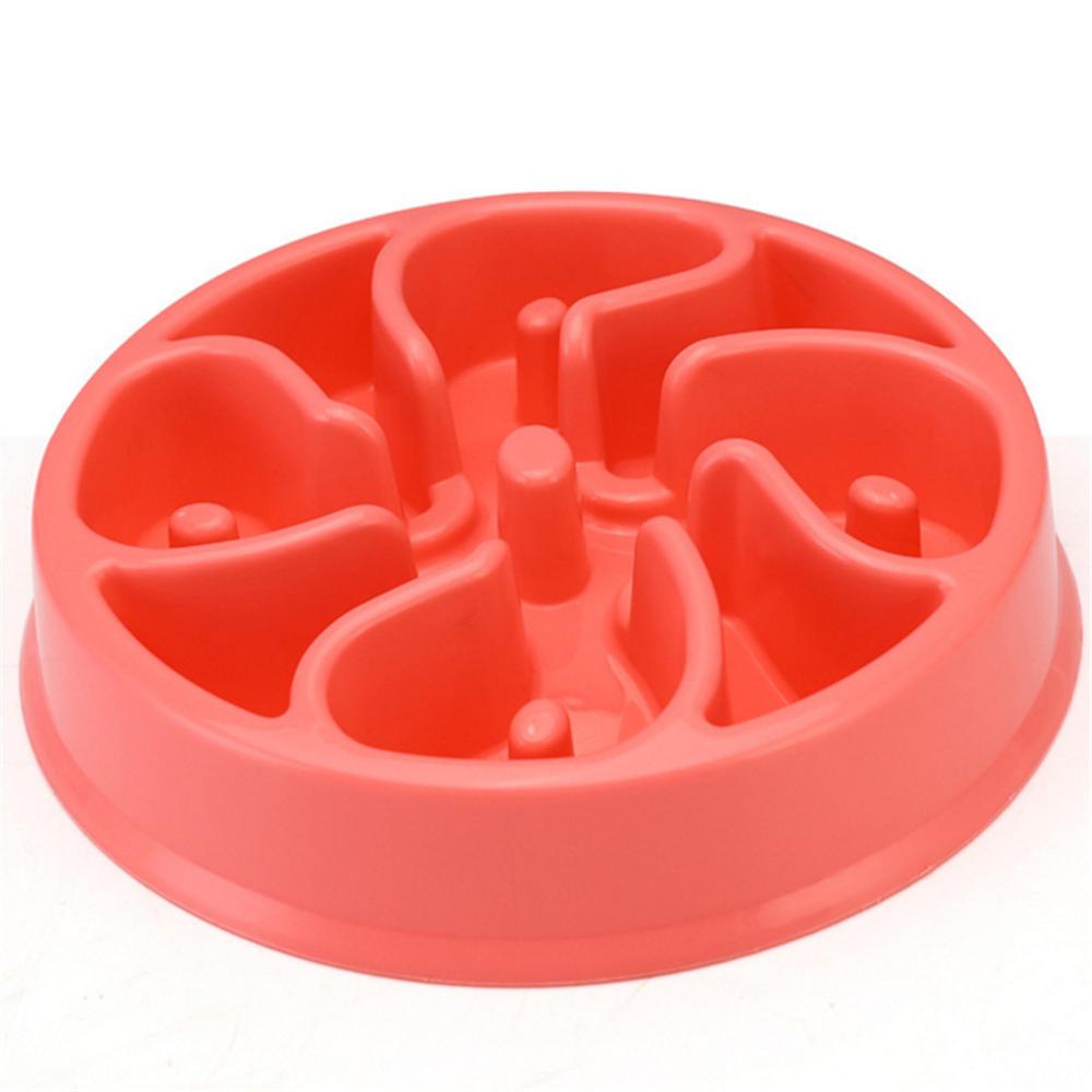 Pet Dog Feeding Food Bowls Puppy Slow Eating Feeder