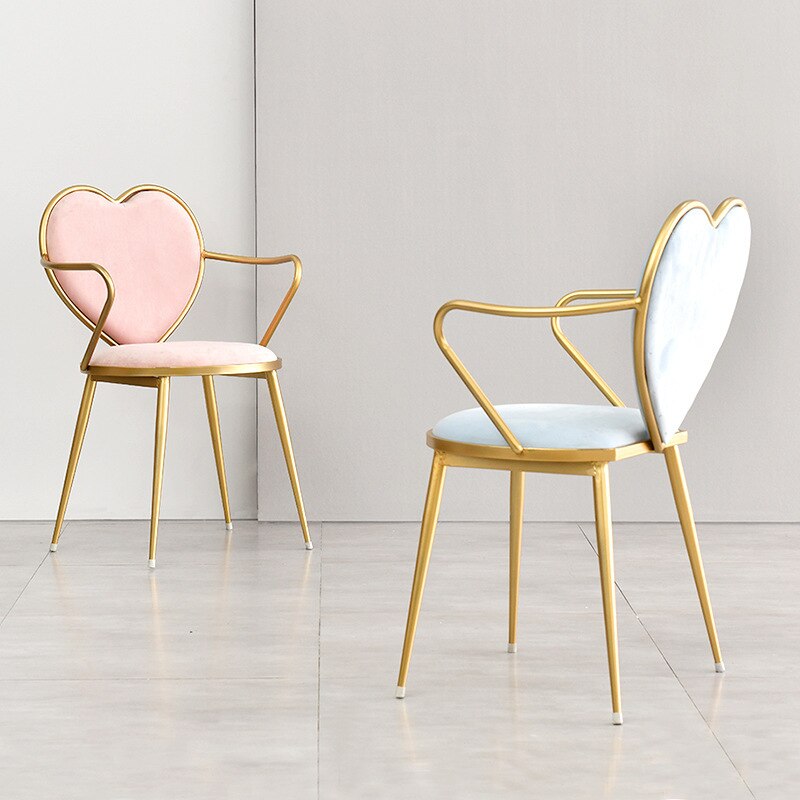 Heart-Shaped Nordic Creative Dining Chair