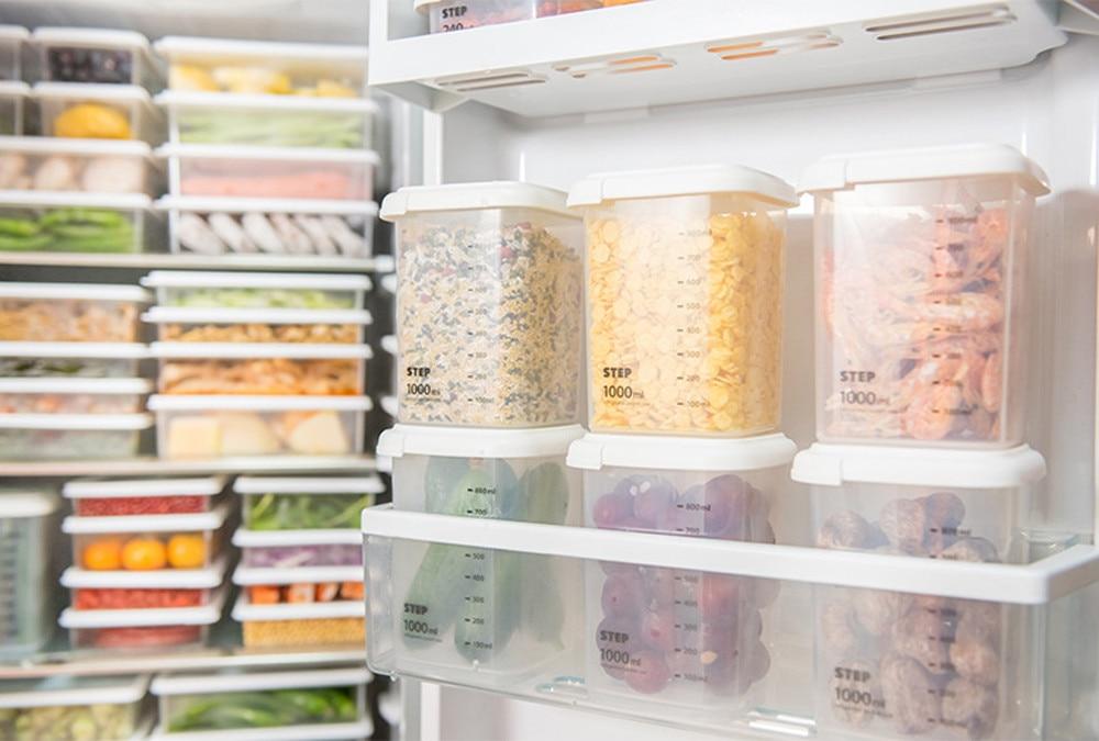 Kitchen Food Storage Box Airtight Plastic Containers - mishiKart