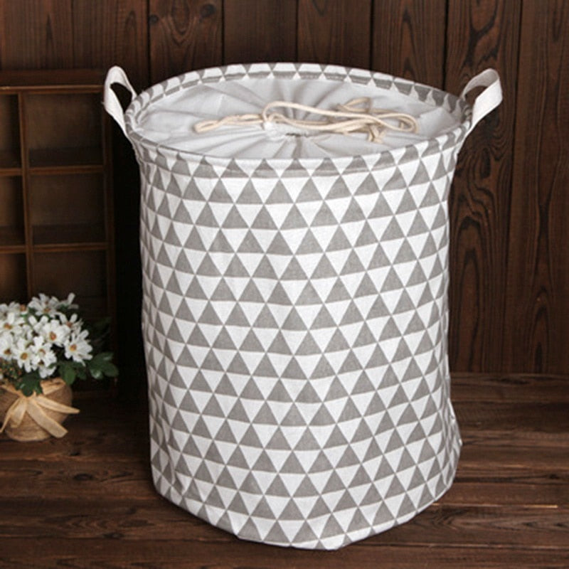 Folding Laundry Basket Storage Bucket Organizer