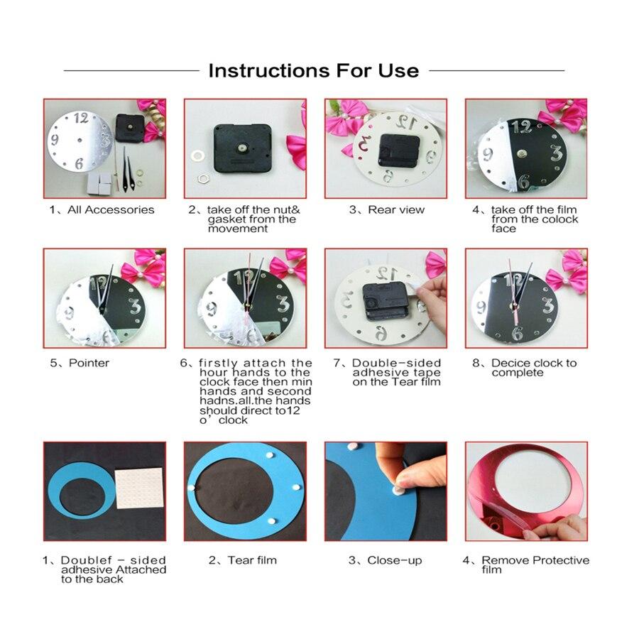 Style Wall Quartz Clocks DIY Wall Sticker Butterfly - mishiKart