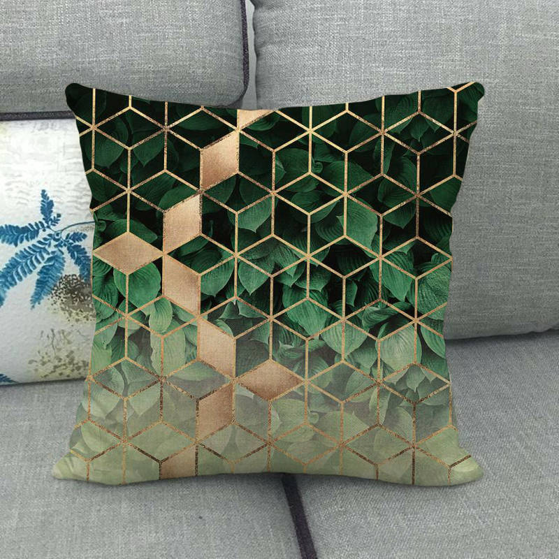 Pack of 2 - Golden Edge Design Pillow Covers Cushion Cover