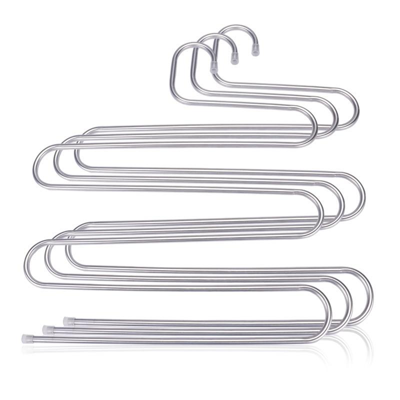 Pack of 3 Multi Layer Hanger Rack S Type - mishiKart
