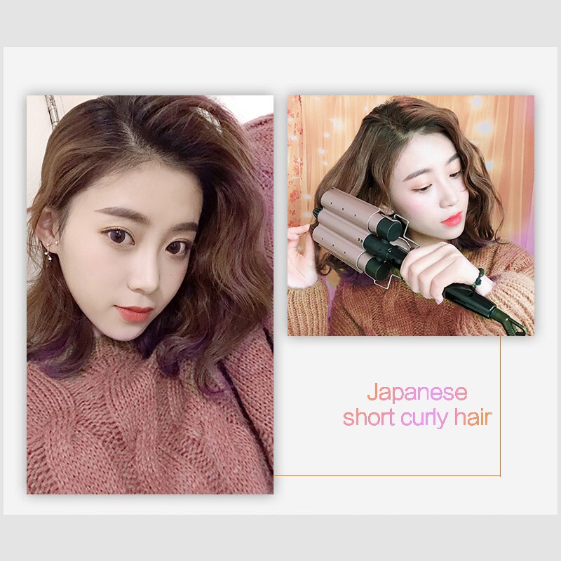 Professional Hair Curling Iron Triple Barrel