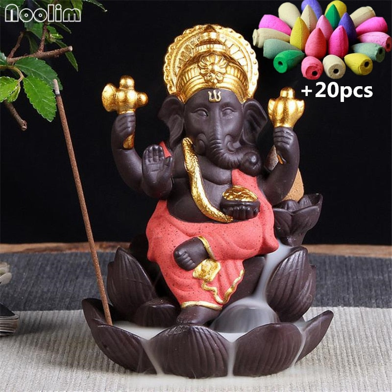 Ganesha Backflow Incense Burner