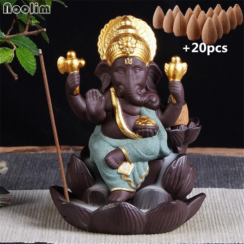 Ganesha Backflow Incense Burner