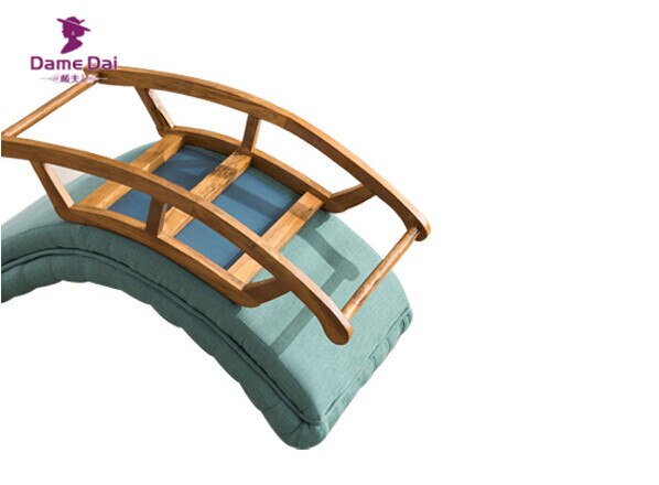 Modern Rocking Lounge Chair Fabric Upholstery and Wood Luxury Rocking Chair