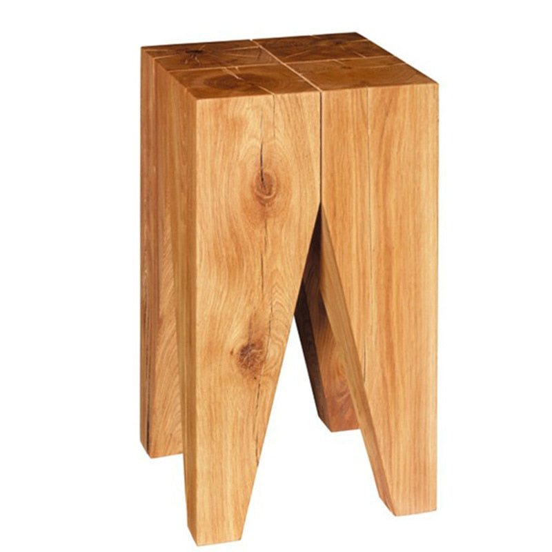 Natural Solid Wood Strong Stool Dining Stool