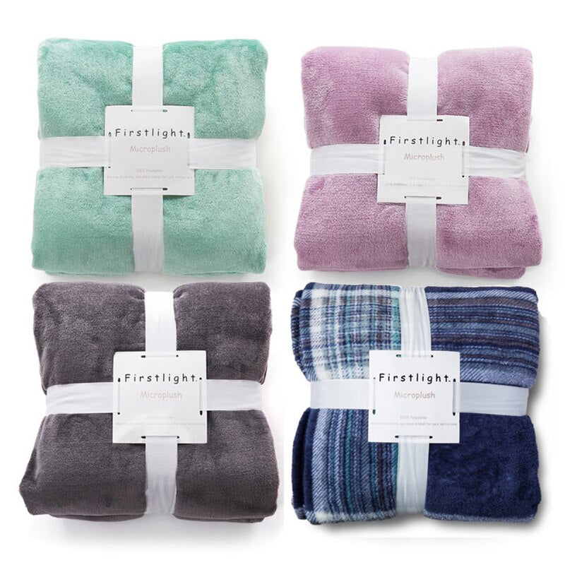 Flannel Fleece Throw Blankets Plush Soft and Warm